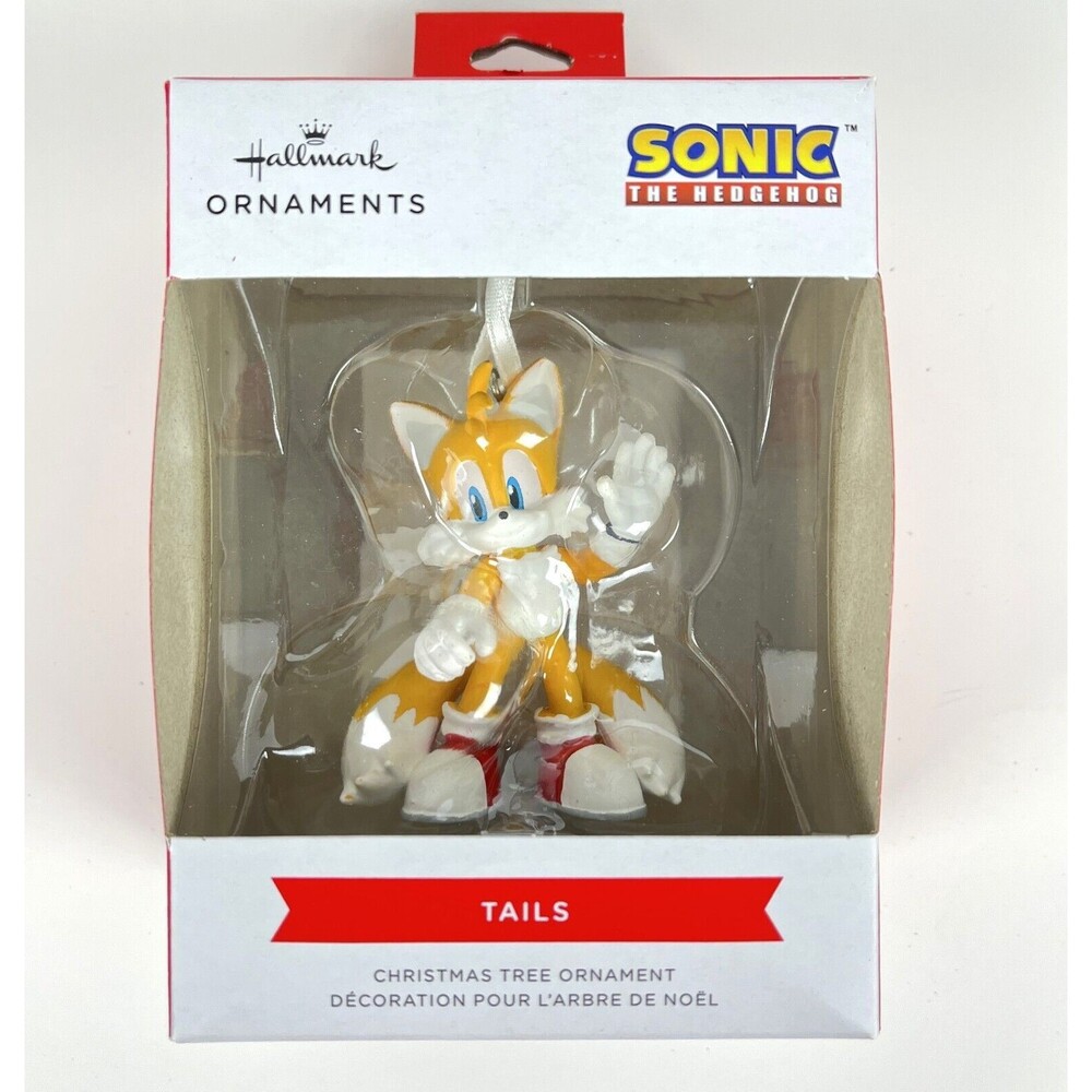 Hallmark Sonic The Hedge Hog Tails Christmas Tree ornament Holiday Decor 2inx3in